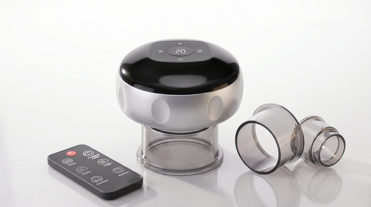 Smart Cupping Massager with Heat, Suction & Multiple Cup Sizes
